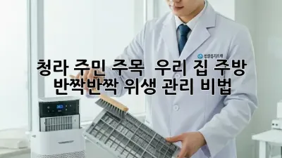 청라 주민 주목! ✨ 우리 집 주방, 반짝반짝 위생 관리 비법 🏡
